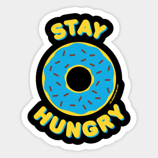 Stay Hungry (Blue Donut) Sticker